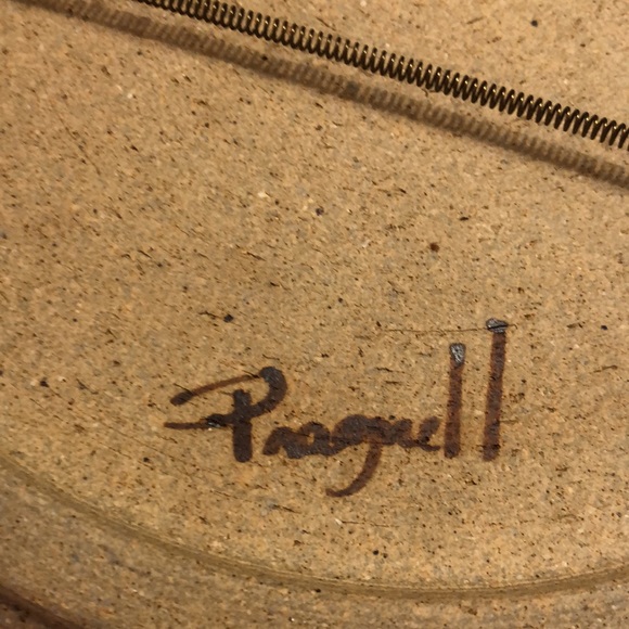 Studio Pottery Stoneware Round Plate/Pie Tray/Charger 10.5” signed - Picture 2 of 3